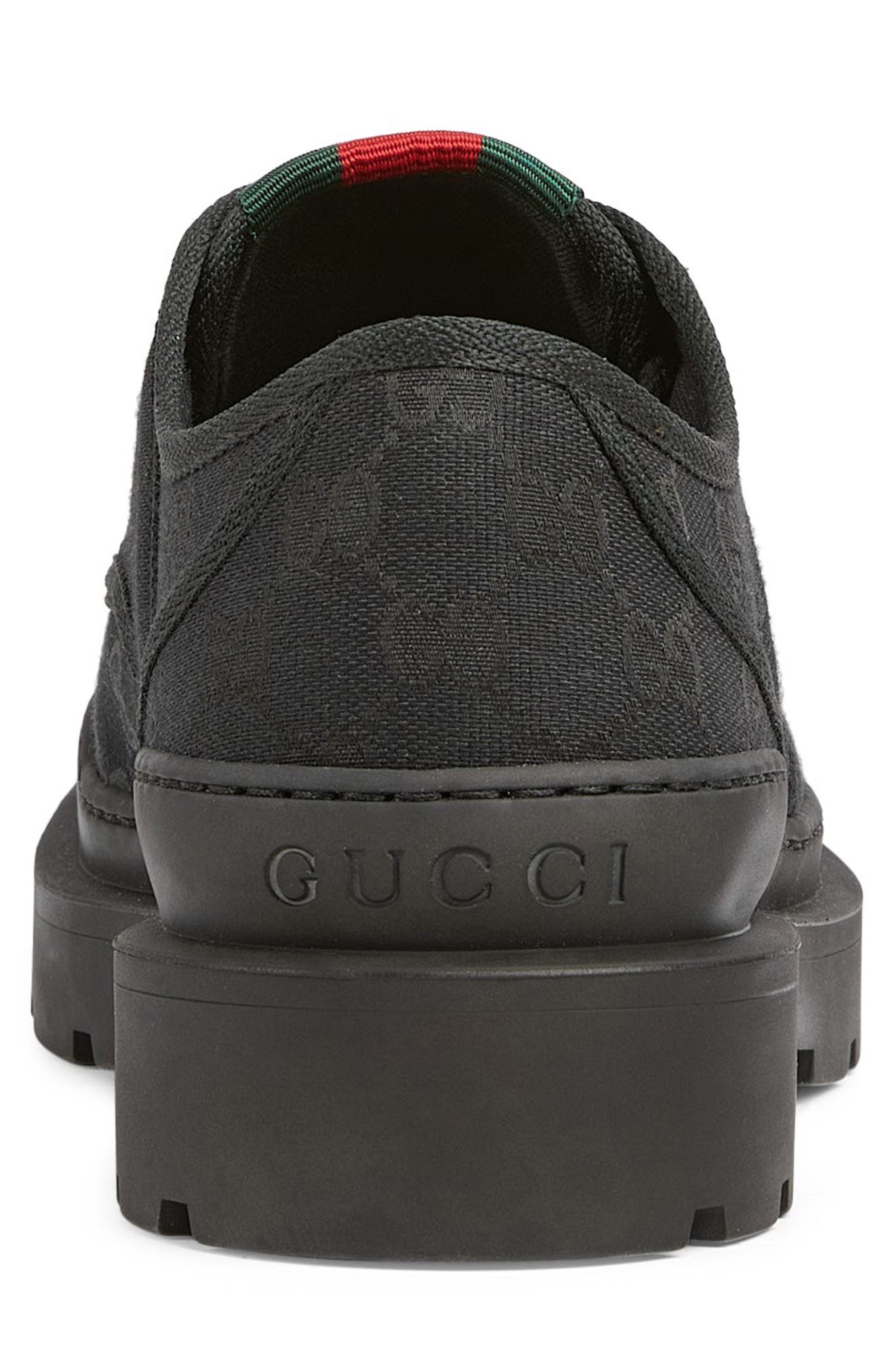 Gucci New Sherlin Lace-Up Shoe, Alternate, color, 1044 Black