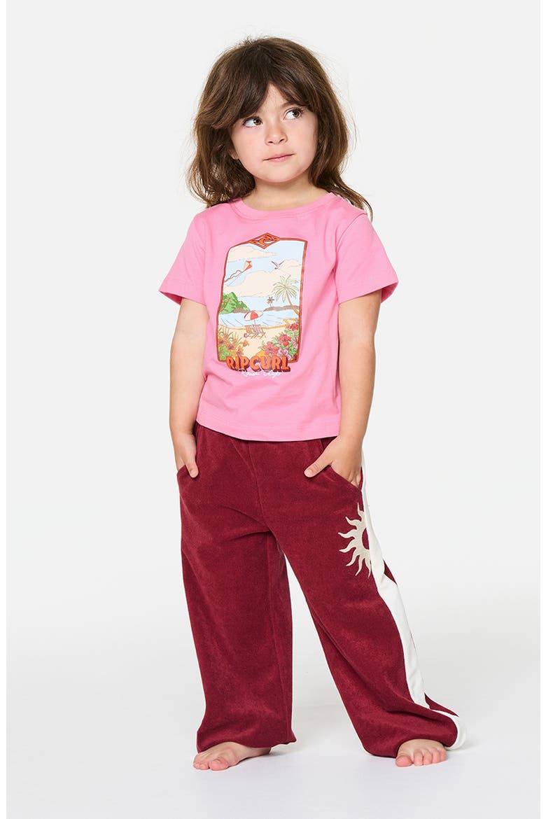Kids' Surf Vista Cotton Graphic T-Shirt, Alternate, color, BRIGHT PINK