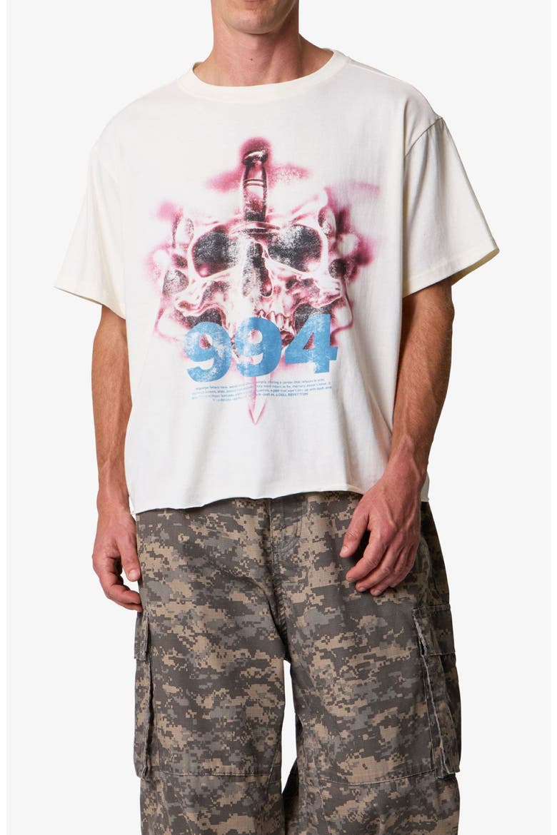 Skull Dagger Cotton Graphic T-Shirt, Alternate, color, WHITE