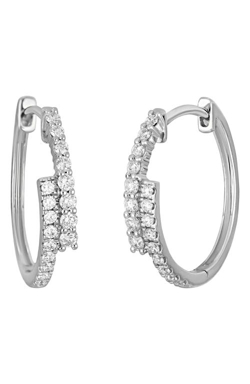 Bony Levy Liora Double Line Hoop Earrings In Metallic