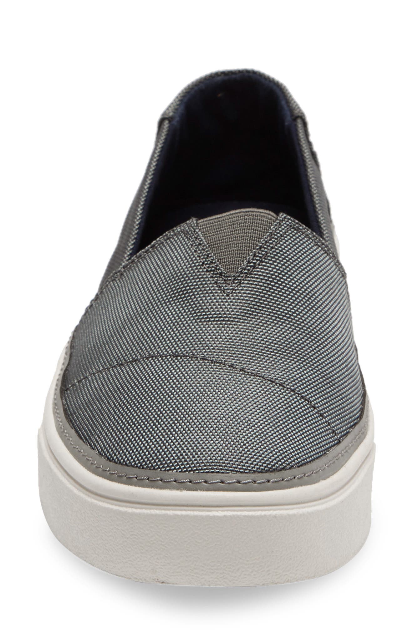 Parker Platform Slip-On Sneaker, Alternate, color, GREY FABRIC