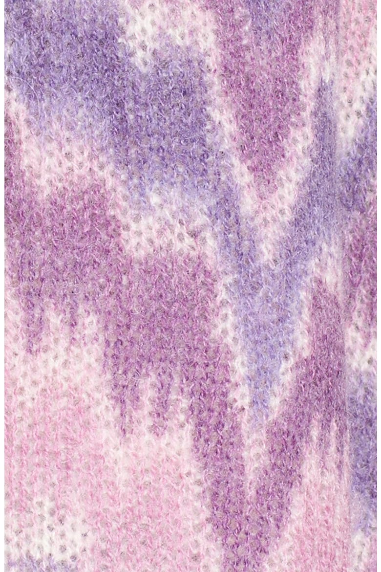 Print Scarf, Alternate, color, PURPLE COMBO