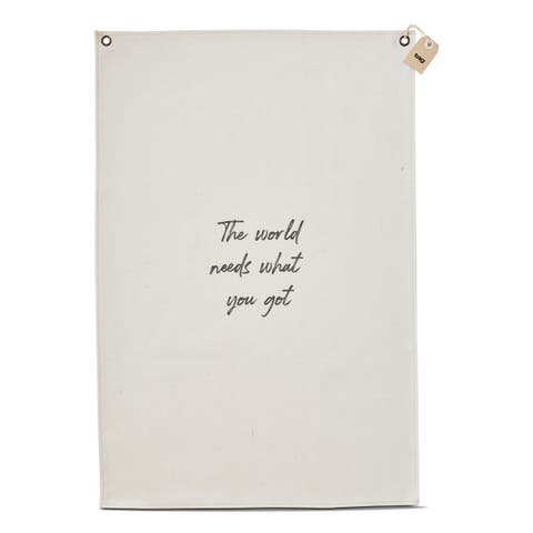 What You Got Natural Cotton Wall Art Everyday Decor