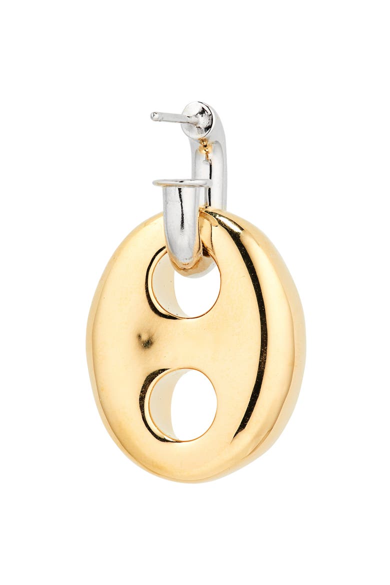 Eight Two-Tone Drop Earrings, Alternate, color, GOLD / SILVER