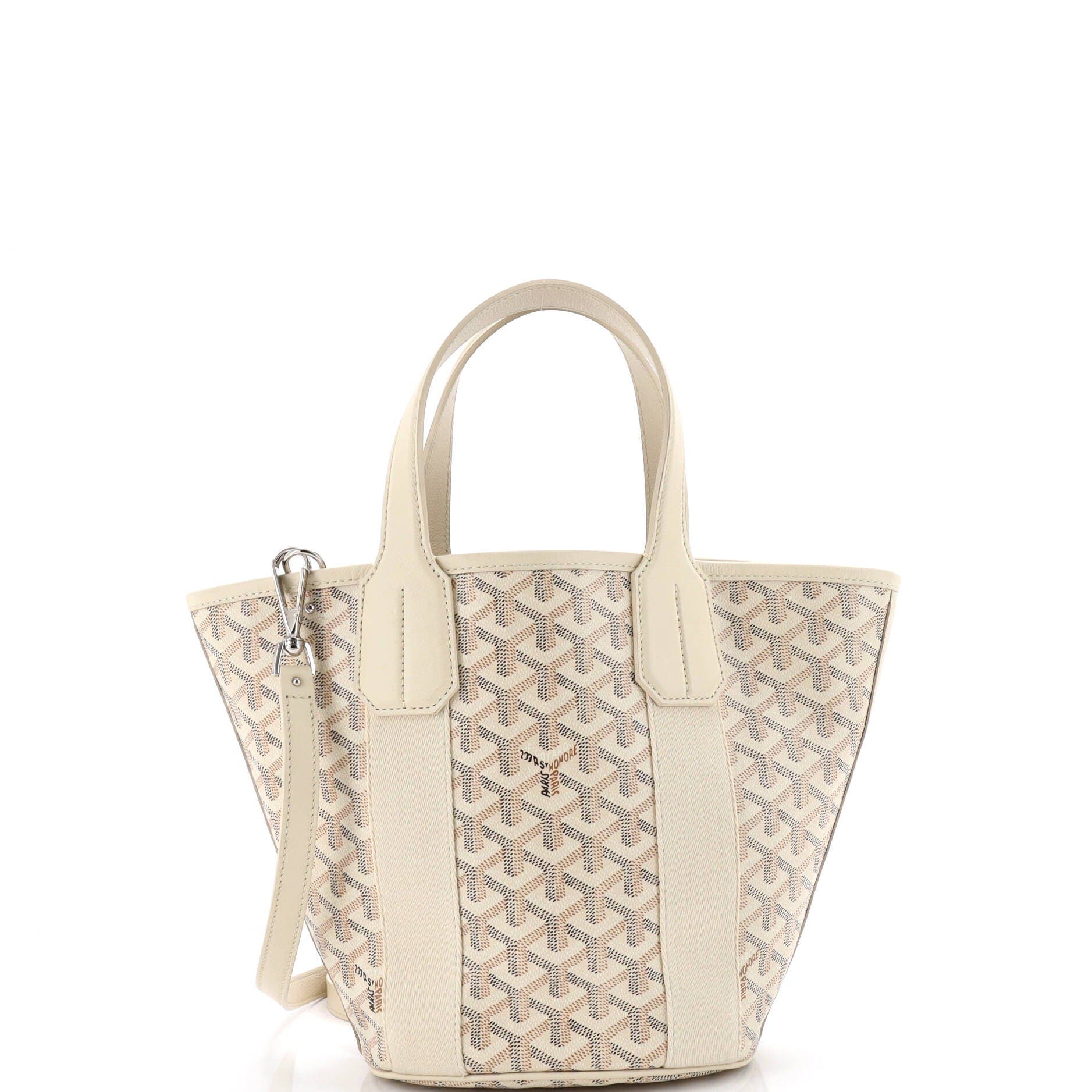 Pre-owned Goyard  Goyard Belharra Tote Coated Canvas Pm In Multi