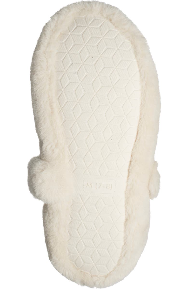 Rebecca Minkoff Beck Faux Fur Slipper, Alternate, color, Ivory