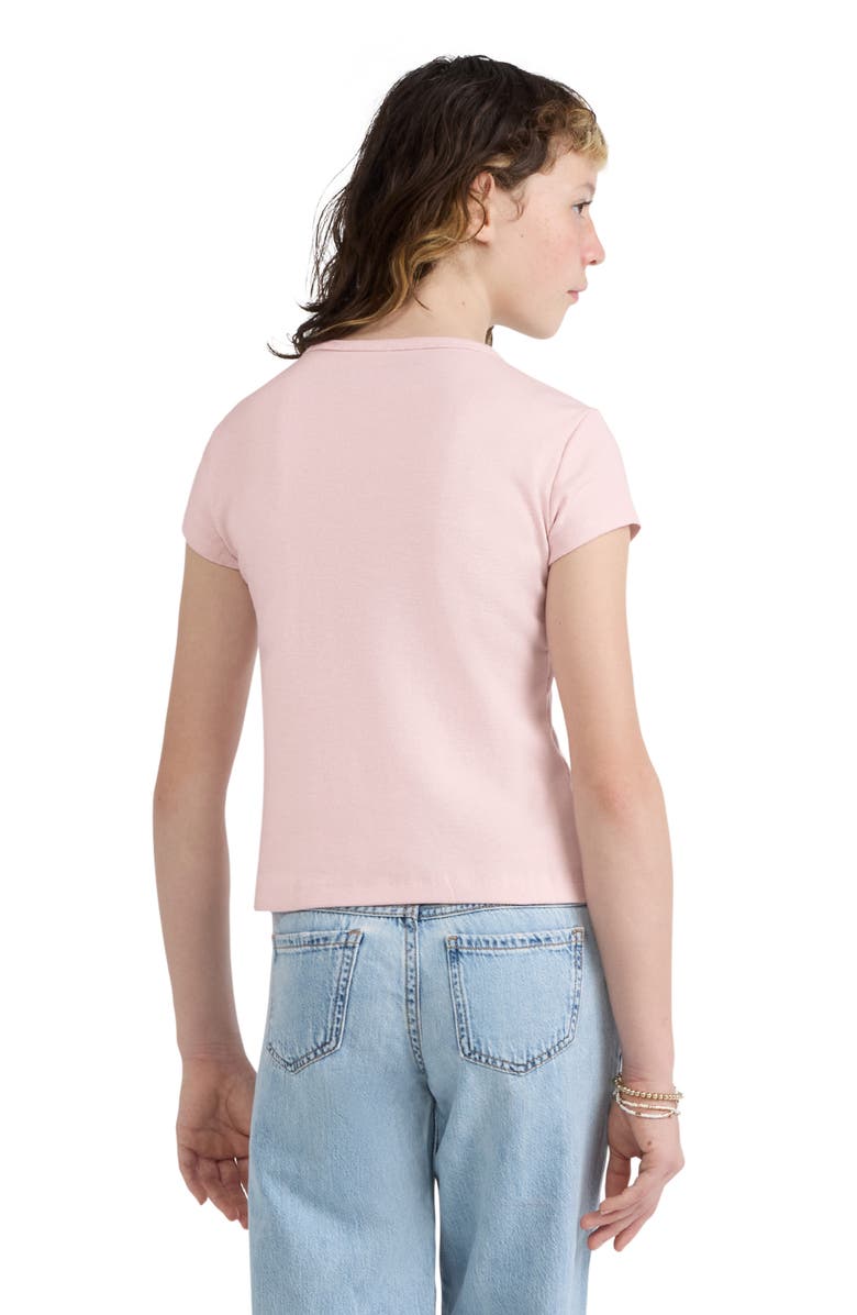 abercrombie kids Kids' Script Baby Tee, Alternate, color, Chalk Pink