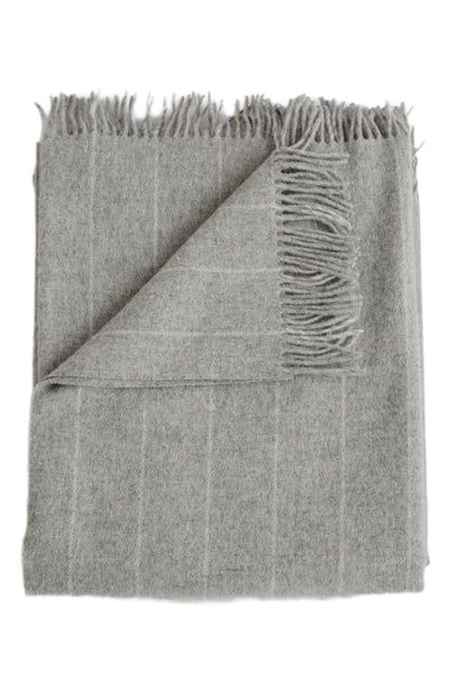 Evangeline Patterned Merino Throws In Gray