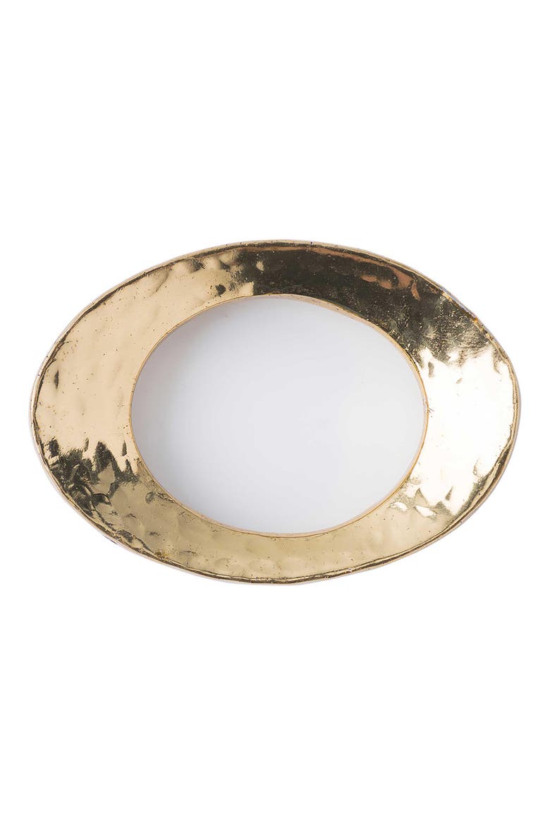 Puro Set of 4 Hammered Napkin Rings, Alternate, color, GOLD
