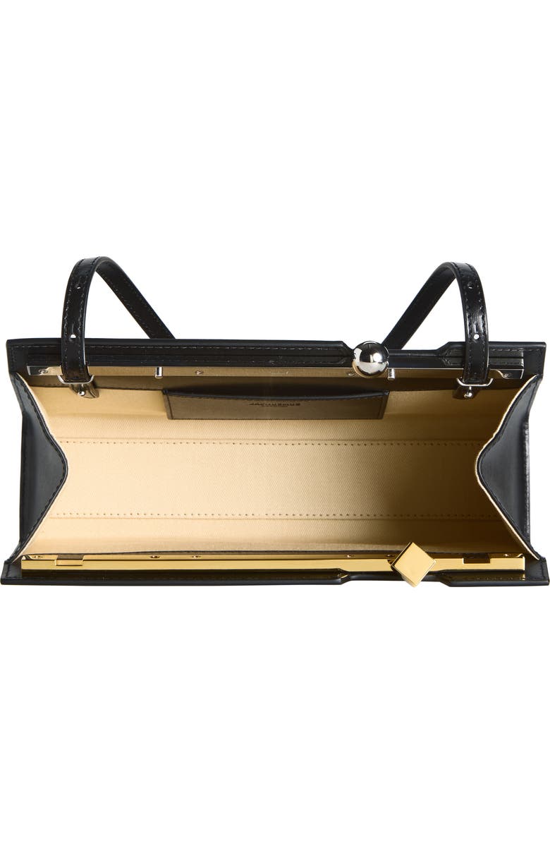 Jacquemus La Pochette Salon Leather Handbag, Alternate, color, Black 990