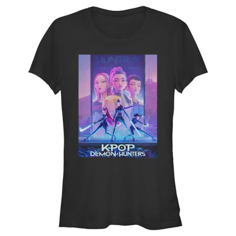 Junior's KPop Demon Hunters Trio Poster  Graphic T-Shirt