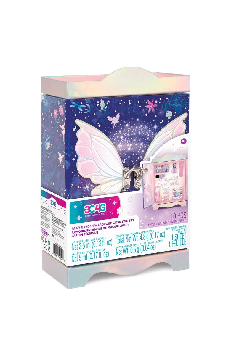Three Cheers For Girls Make It Real Fairy Wardrobe Cosmetic Set, Main, color, Multicolored