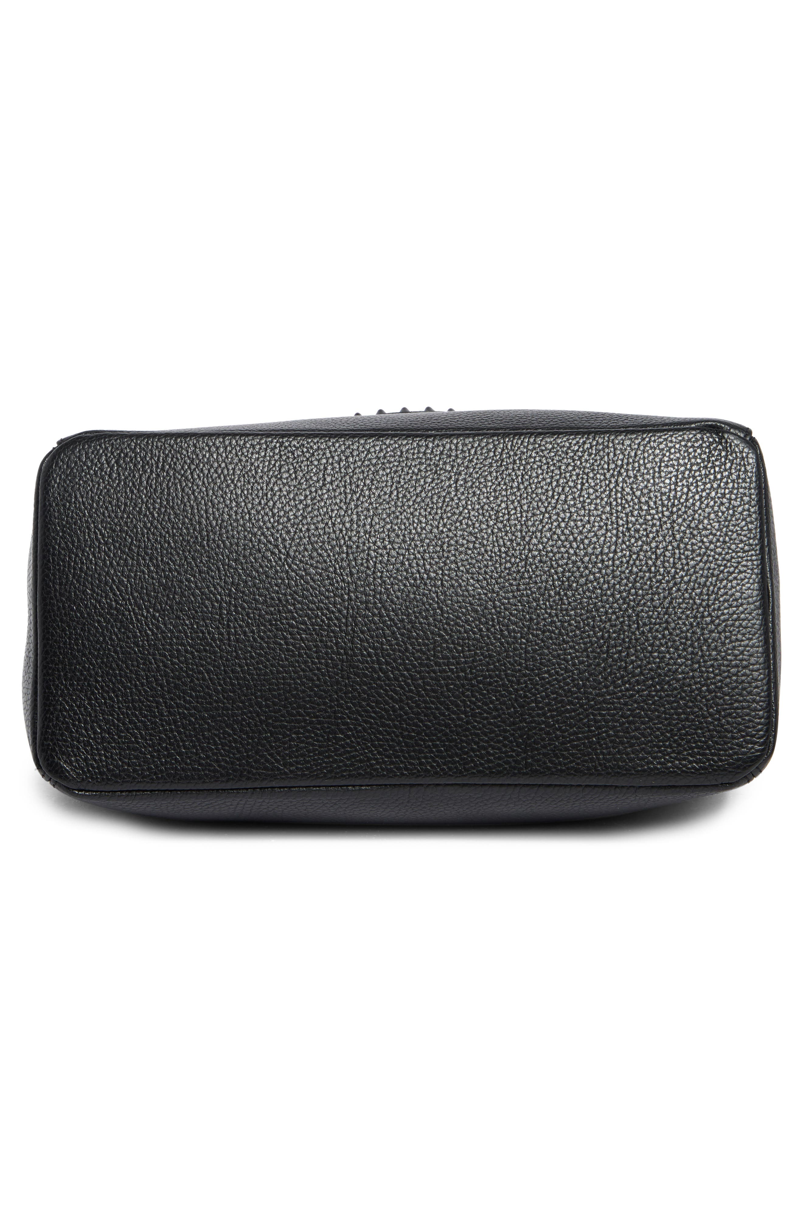 VALENTINO BY MARIO VALENTINO Luisa Rock Leather Tote Bag, Alternate, color, Black