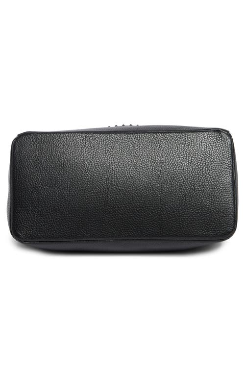 Valentino By Mario Valentino Luisa Rock Leather Tote Bag In Black