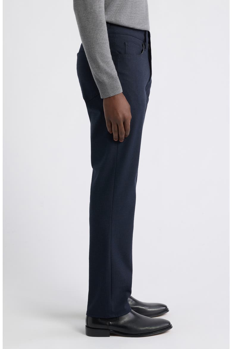 Charisma Dark Navy Supreme Relaxed Straight Leg 5-Pocket Pants, Alternate, color, DARK NAVY SUPREME PLAID