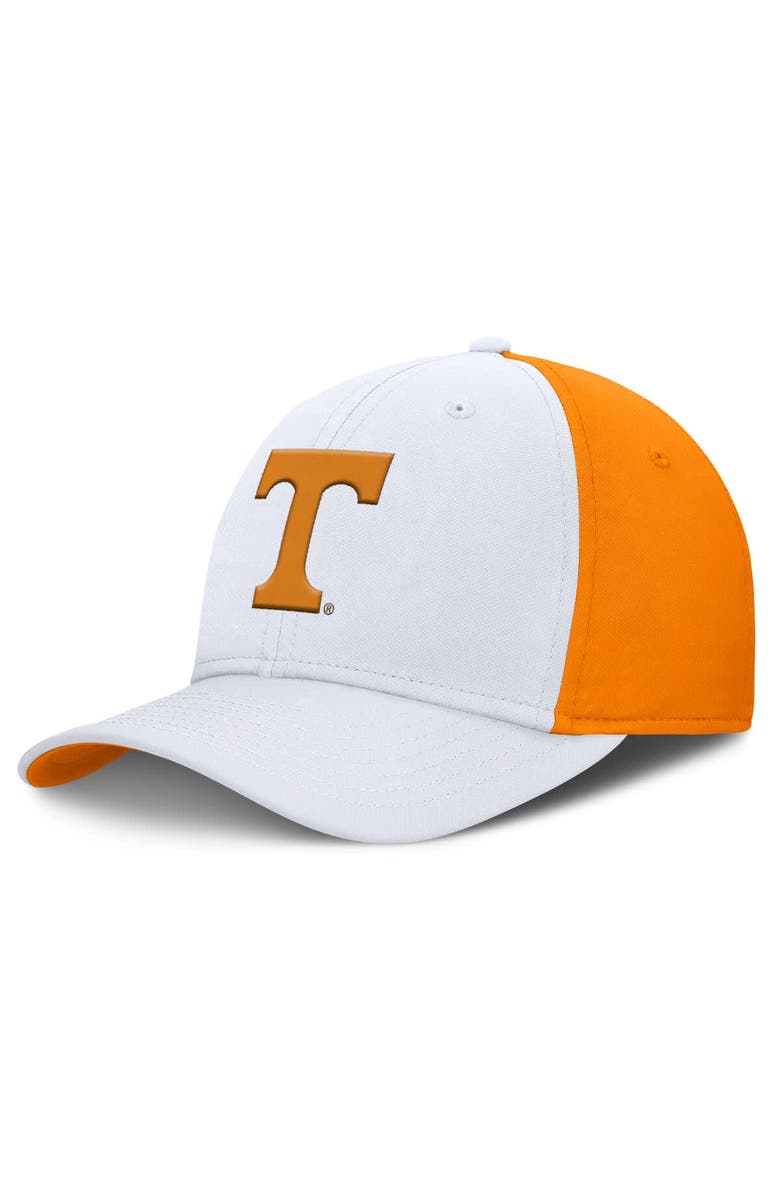 Nike Men's Nike White/Tennessee Orange Tennessee Volunteers 2025 Sideline Rise Local Performance Flex Hat, Main, color, White