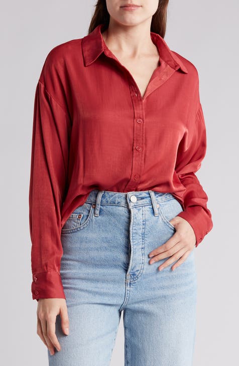 Satin Long Sleeve Shirt