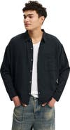 Cotton On Men's Washed Long Sleeve Shirt