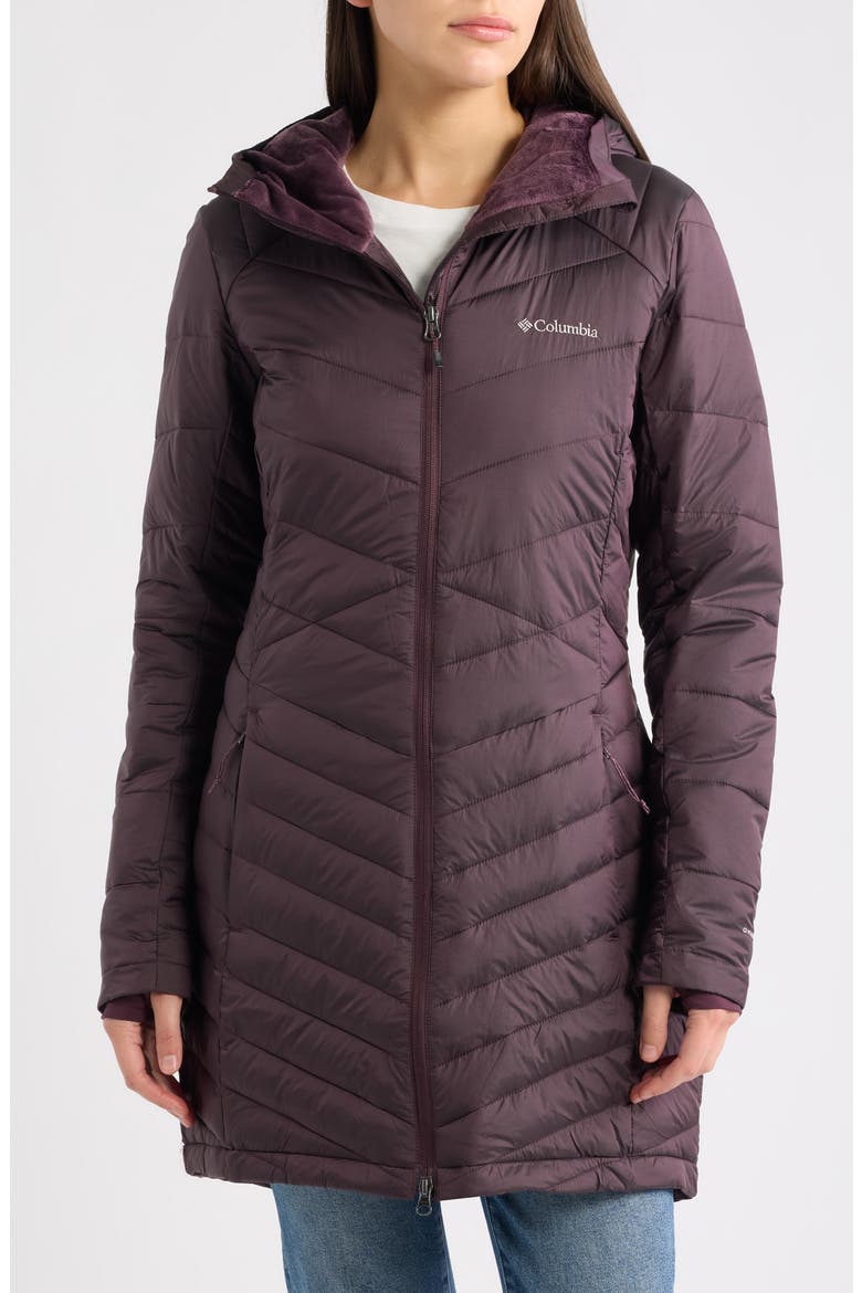 Joy Peak™ II Hooded Water Repellent Mid Jacket, Alternate, color, MOONVISTA SHINE