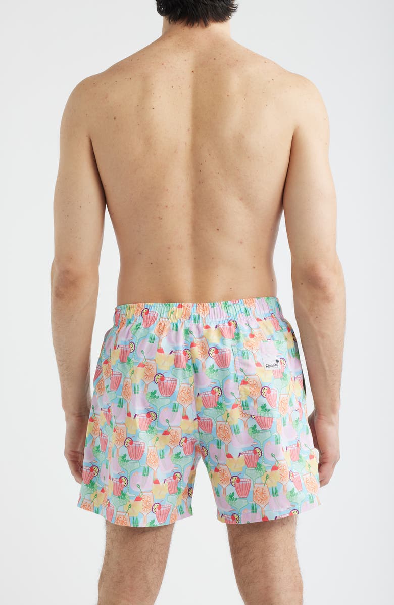 Boardies Club Tropicana Print Swim Trunks, Alternate, color, Multi