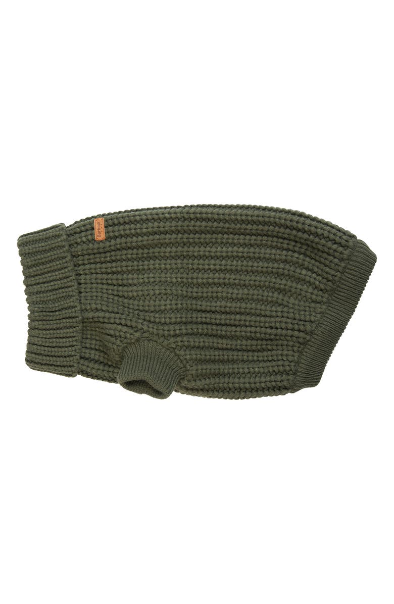 Barbour Saltburn Dog Sweater, Alternate, color, Olive