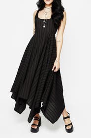 Disturbia Blythe Handkerchief Hem Maxi Dress