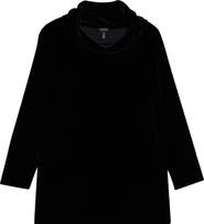 Jones New York Cowl Neck Velour Top