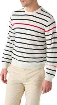 Robert Talbott Cooke Engineered Stripe Sweater