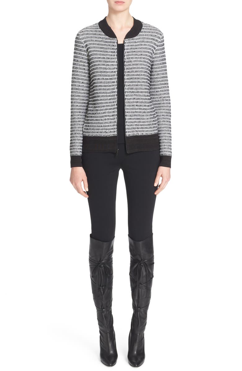 St. John Collection 'Alexa' Stretch Milano Knit Ankle Pants, Alternate, color,