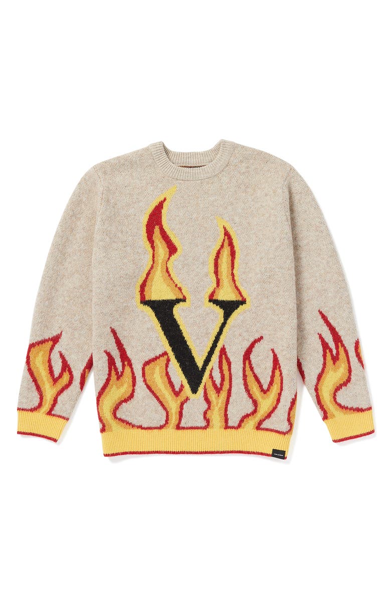 Volcom x Fergus Purcell Fergadelic Crewneck Sweater, Main, color, 