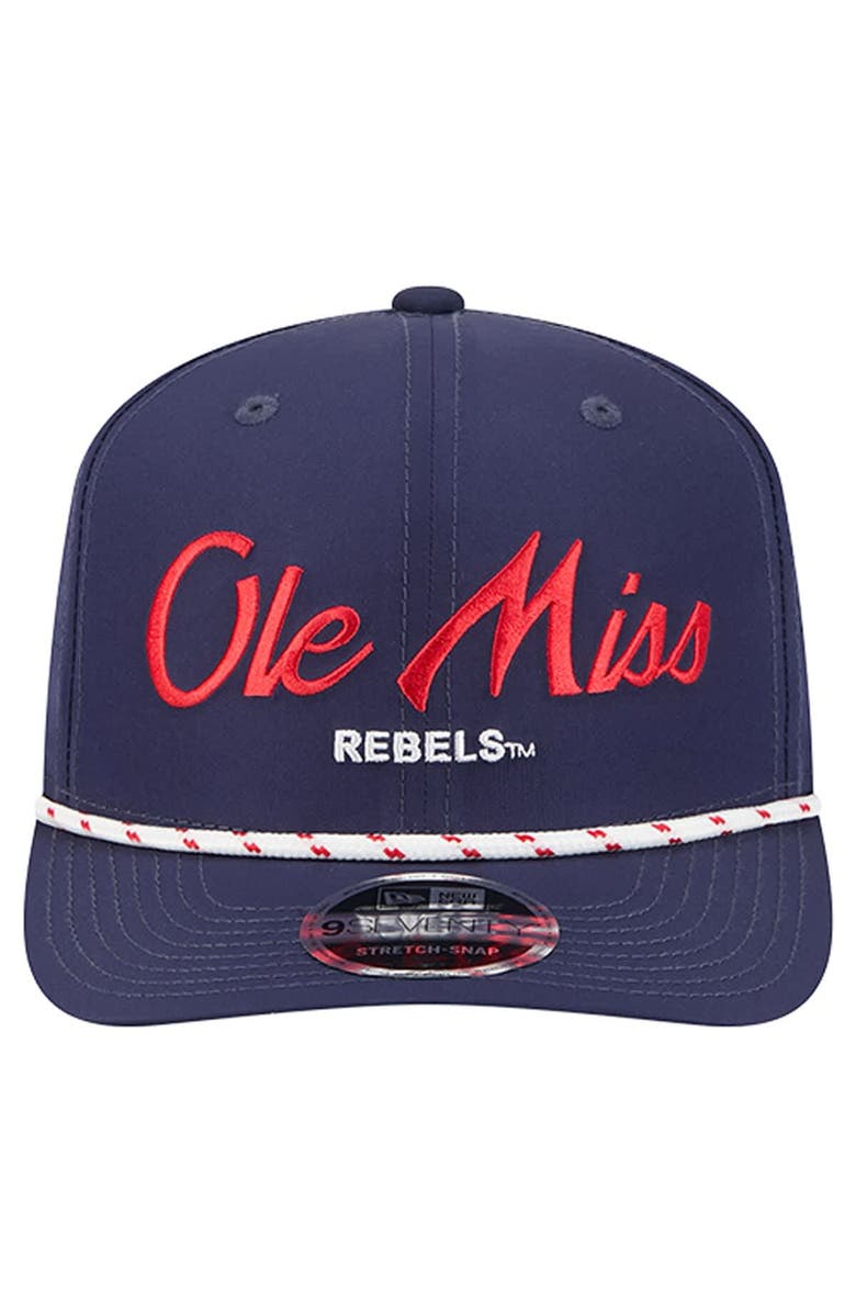 New Era Men's New Era Navy Ole Miss Rebels Script Performance Rope 9SEVENTY Adjustable Hat, Alternate, color, Navy