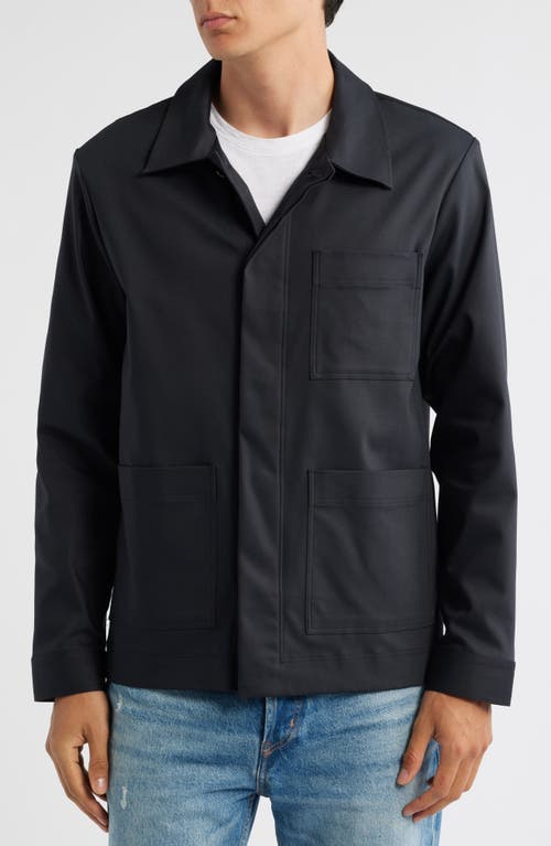 Nn07 Gabe 1710 Twill Chore Jacket In Blue