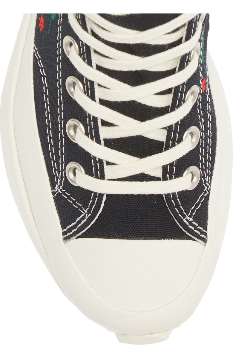 Converse Chuck Taylor<sup>®</sup> All Star<sup>®</sup> Run Star Hike Embroidered High Top Platform Sneaker, Alternate, color,