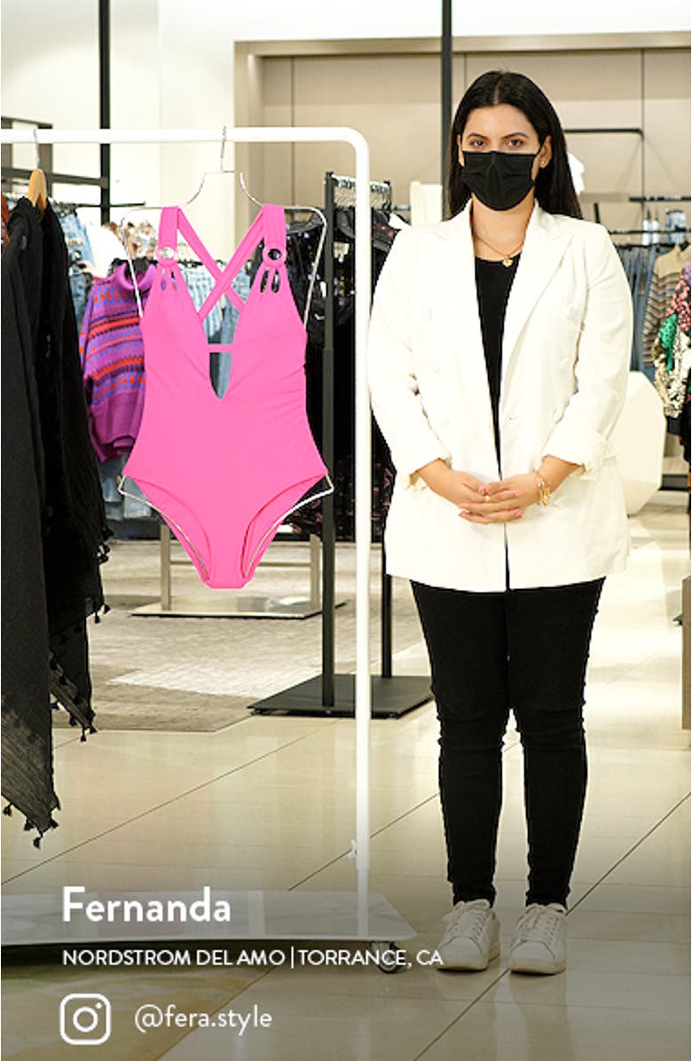 Color Code Plunge One-Piece Swimsuit, sales video thumbnail