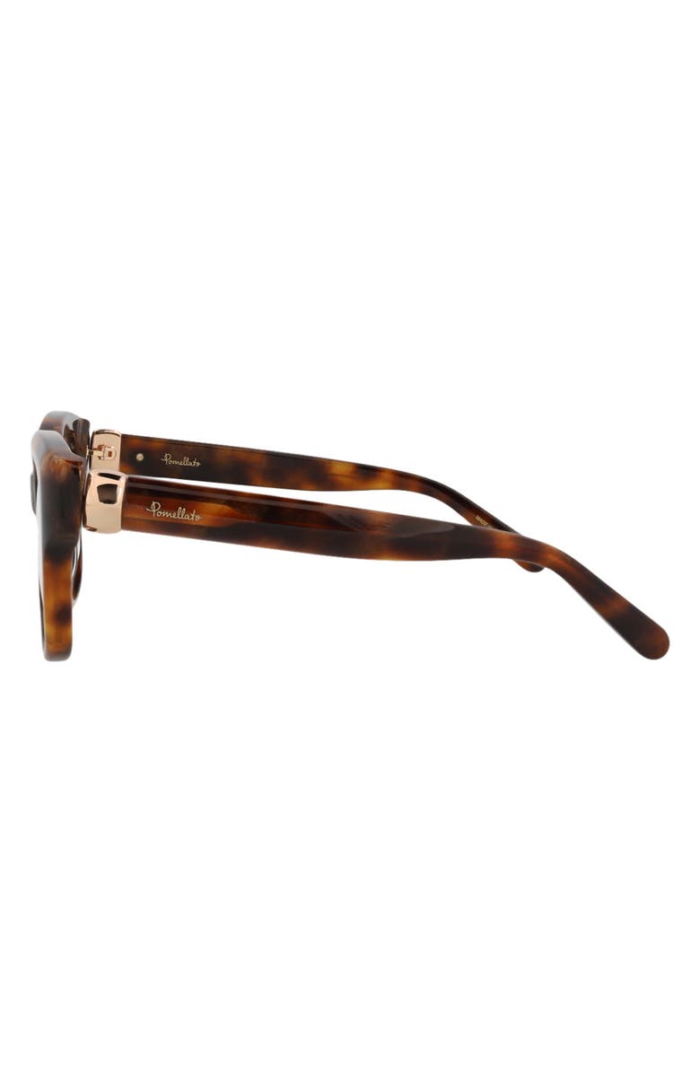 Pomellato Novelty 52mm Square Optical Glasses, Alternate, color, Havana Havana Transparent