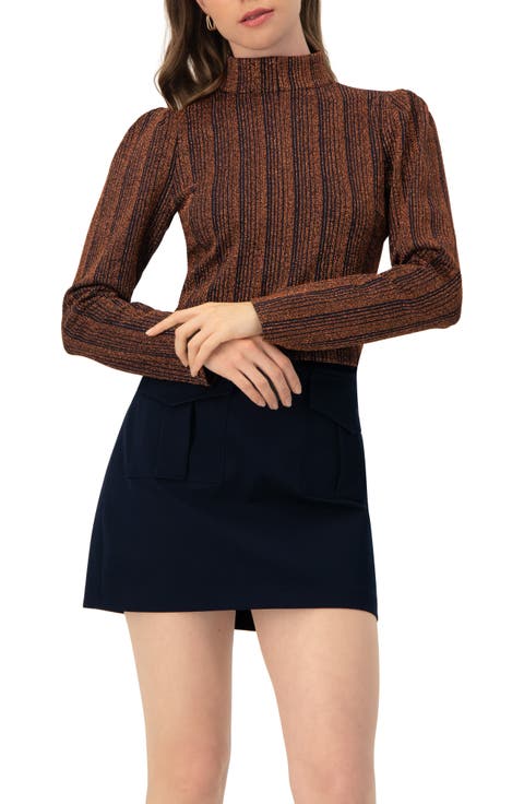 High Neck Long Sleeve Top