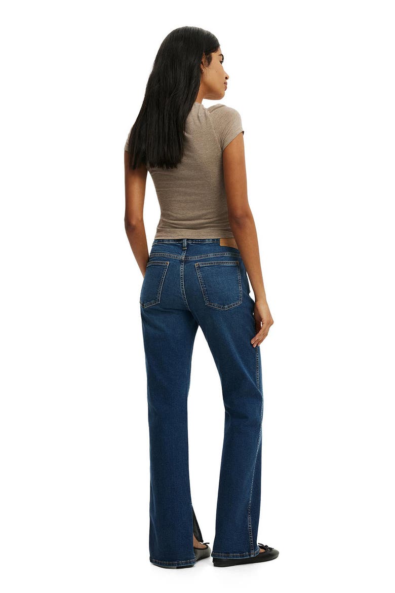 Stretch Slim Straight Leg Jeans, Alternate, color, SCORPIO BLUE SPLIT
