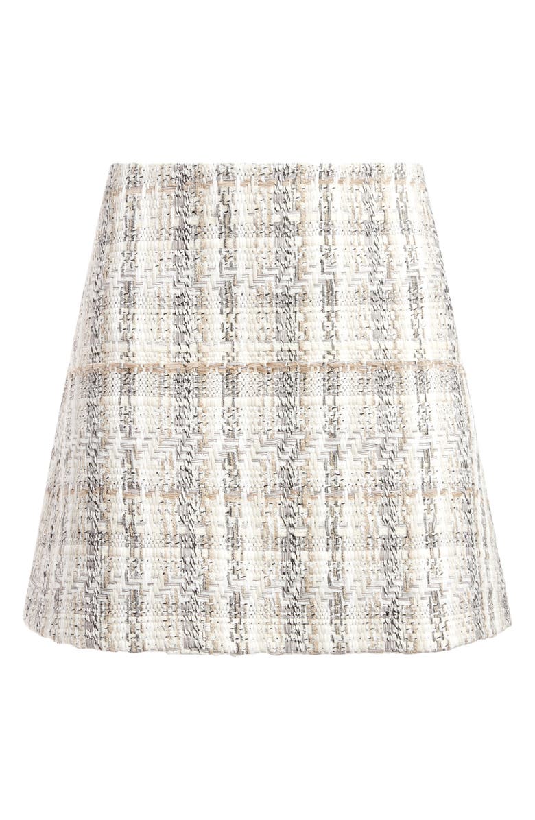 Alice + Olivia Riley Clean Waist A-Line Miniskirt, Alternate, color, 
