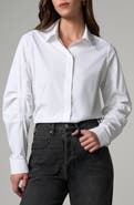 Liverpool Pleated Sleeve Button-Up Shirt