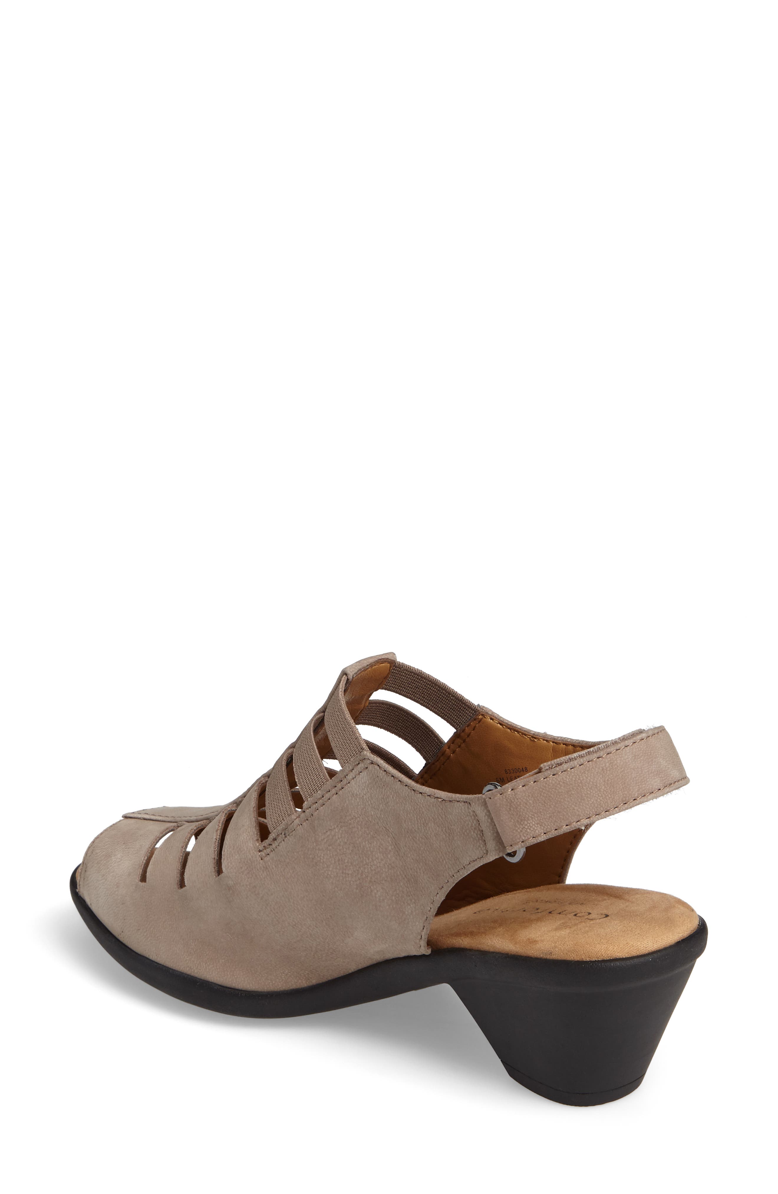 Faye Sandal, Alternate, color, GREY NUBUCK LEATHER