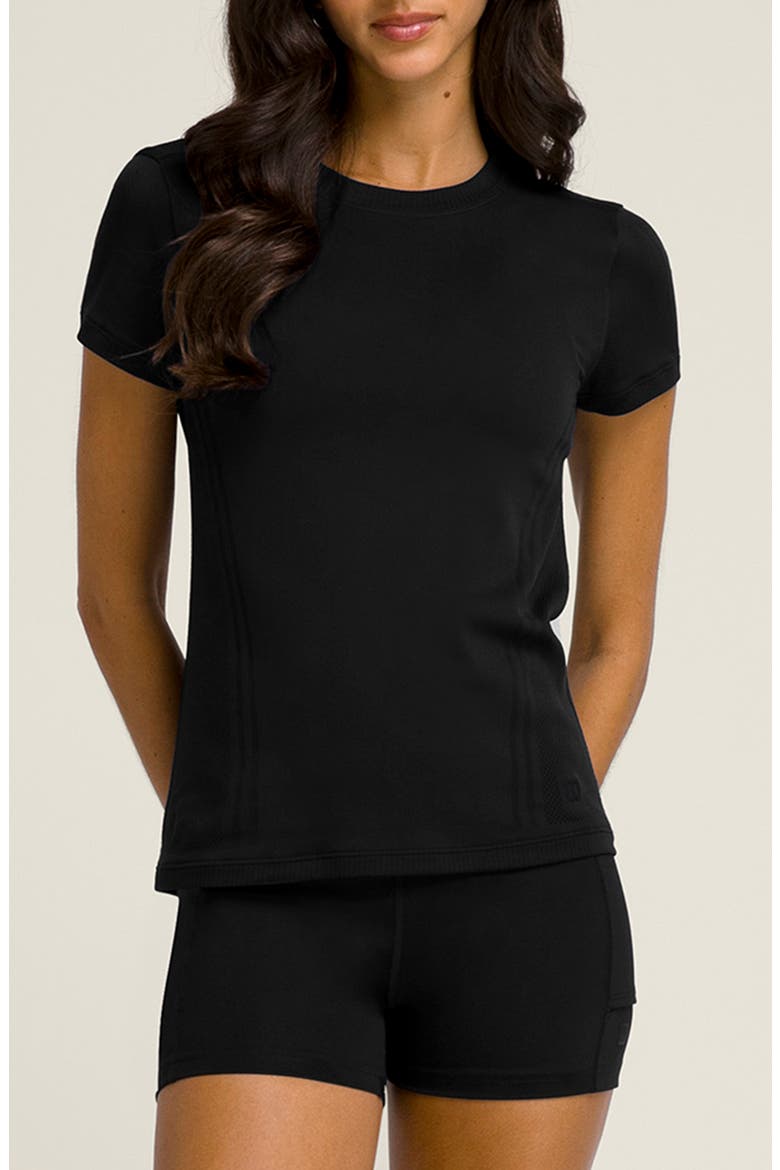 Pro Seamless T-Shirt, Main, color, BLACK