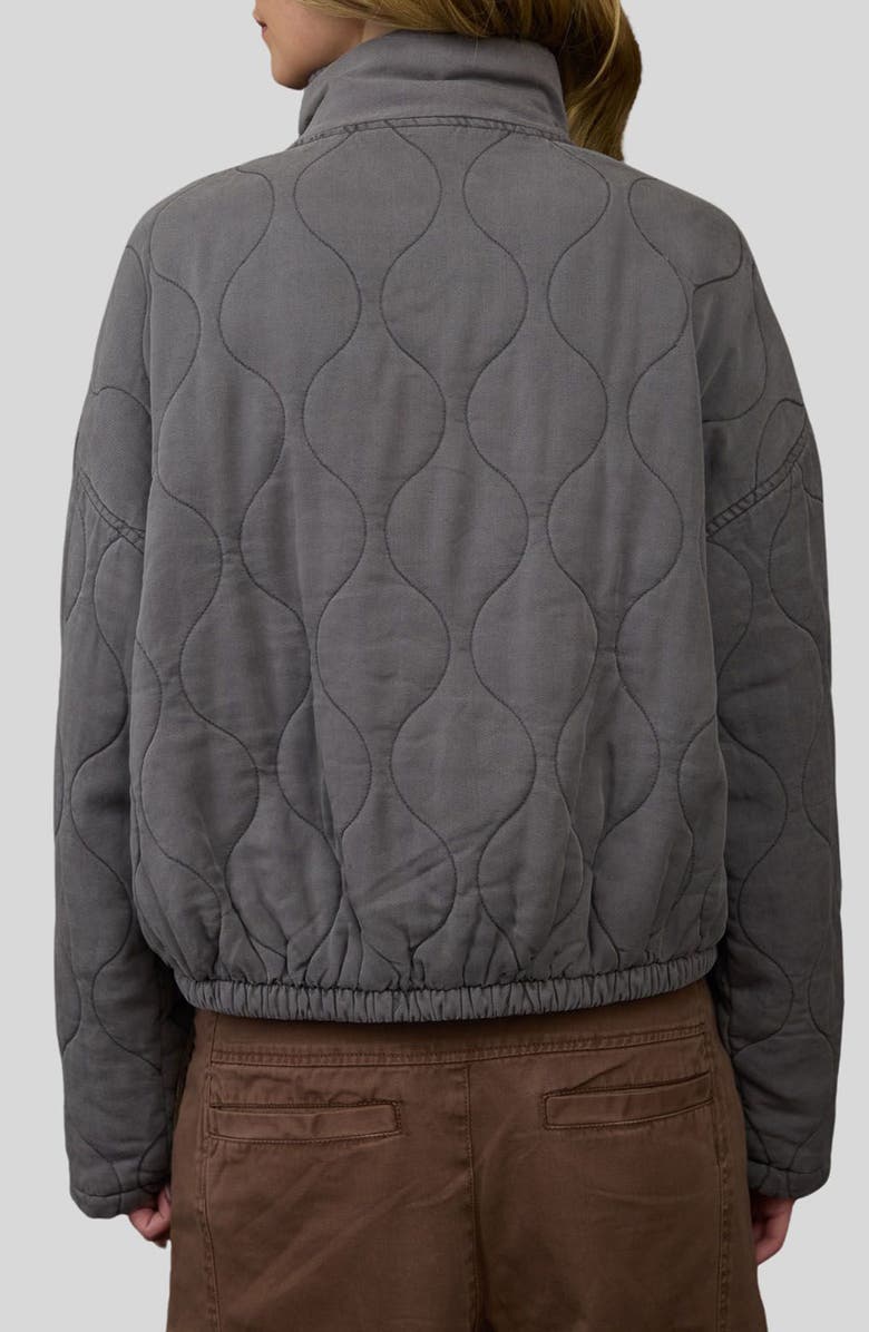 Blu Pepper Quilted Jacket, Alternate, color, Charcoal