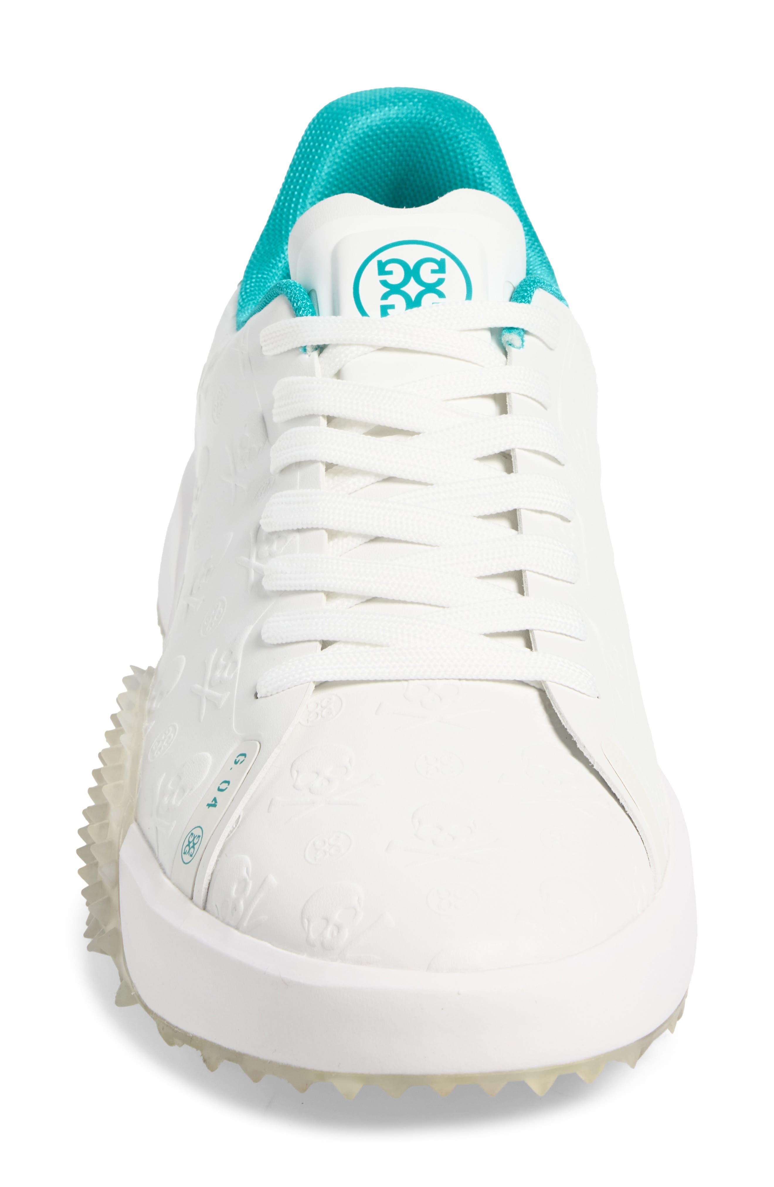 G.112 Embossed Skull & Tees Golf Shoe, Alternate, color, SNOW/ SIREN