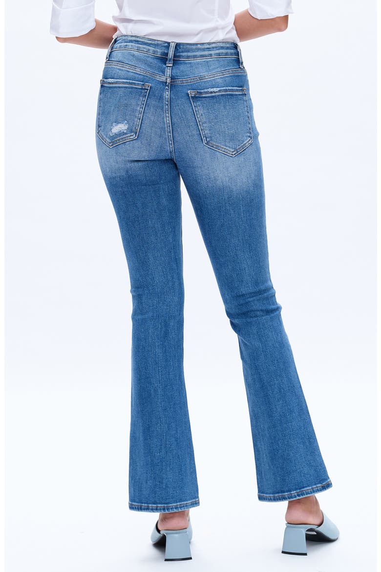 High Waist Flare Jeans, Alternate, color, MEDIUM BLUE
