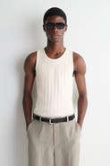 COS Slim-fit Wide-rib Cotton Tank Top