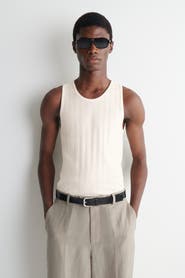 COS Slim-fit Wide-rib Cotton Tank Top