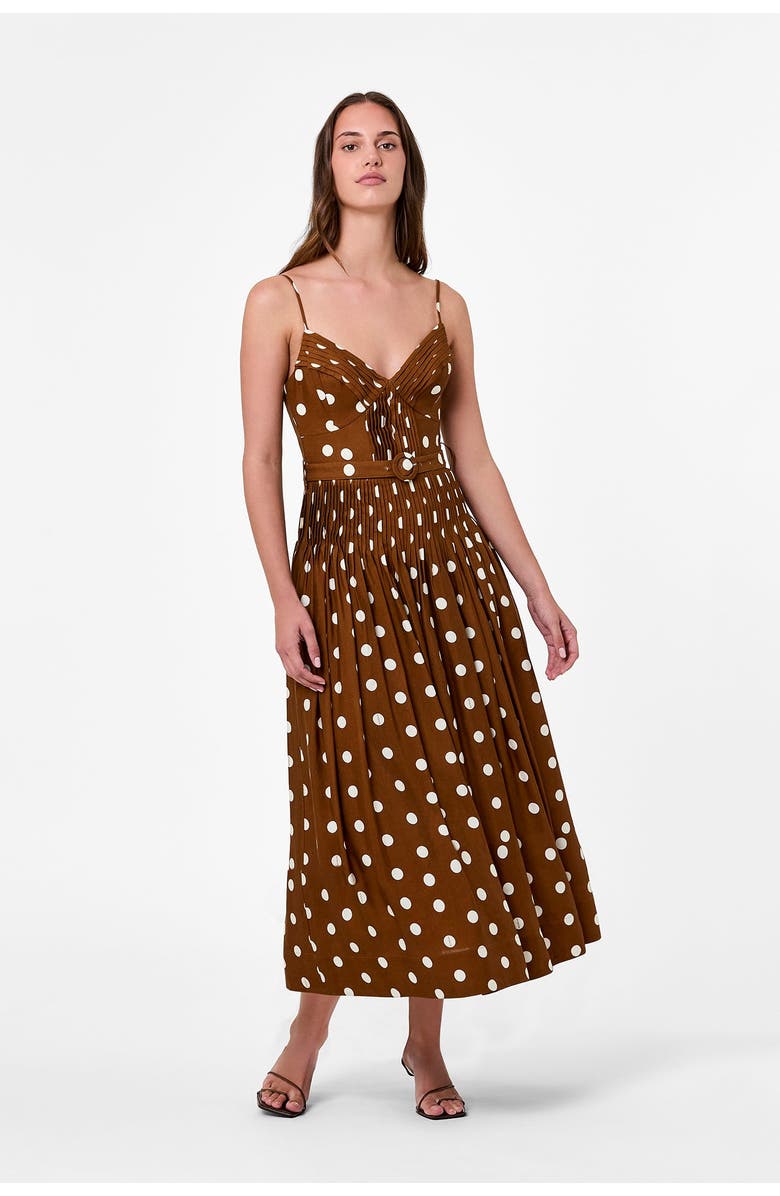NICHOLAS Mireille Print Dress, Alternate, color, Spice Ivory Polka Dot