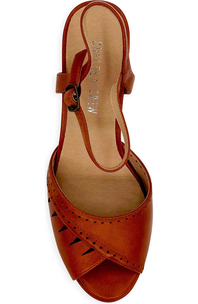 CHELSEA CREW Aria Ankle Strap Sandal, Alternate, color, Rust