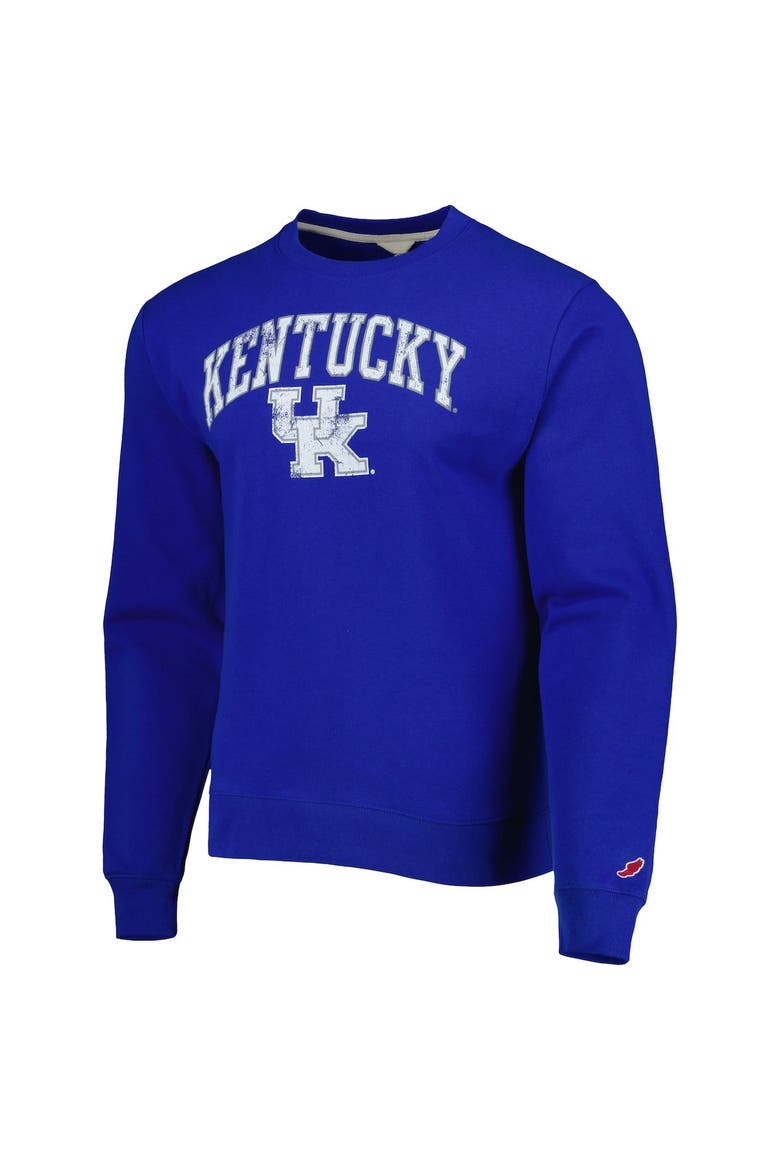 Men's League Collegiate Wear Royal Kentucky Wildcats 1965 Arch Essential Fleece Pullover Sweatshirt, Alternate, color, Royal