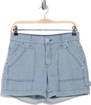 Democracy Stripe Denim Carpenter Shorts